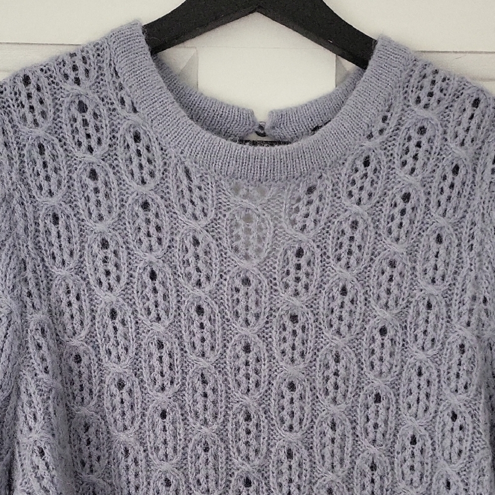 J. Crew Lavender Cable Knit Sweater - Picture 2 of 5